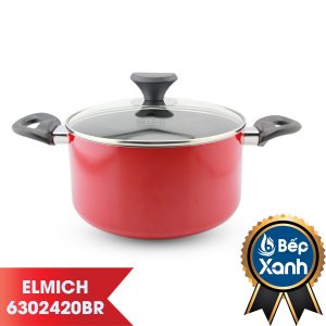 NỒI CHỐNG DÍNH CAO CẤP CÓ ĐÁY TỪ ELMICH SIZE 20CM, 28CM ELIV-6302420BR